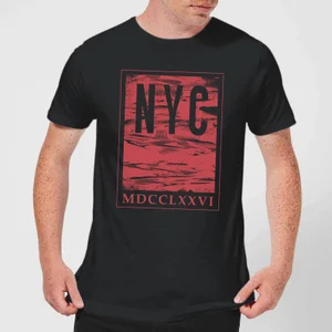 NYC Roman T-Shirt - Schwarz