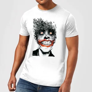 DC Comics Batman Joker Face Of Bats T-Shirt in White