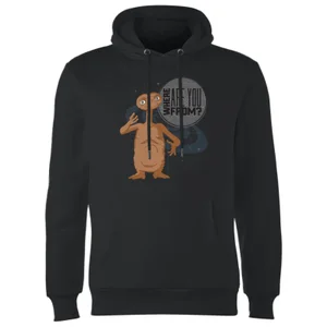 ET Where Are You From Kapuzenpullover - Schwarz