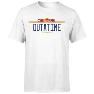 Back To The Future Outatime Plate T-Shirt - White
