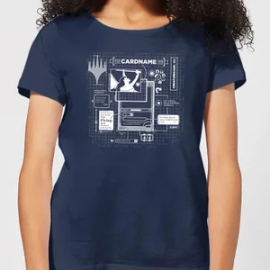 Magic The Gathering Card Grid Damen T-Shirt - Blau