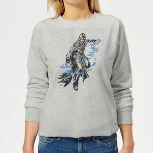 Magic The Gathering Jace Character Art Women's Sweatshirt - Grey