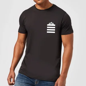 Looney Tunes Taz Stripes Pocket Print Men's T-Shirt - Black