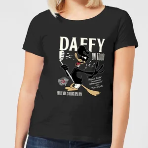 Looney Tunes Daffy Concert Damen T-Shirt - Schwarz