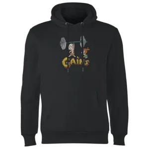 Familie Feuerstein Distressed Bam Bam Gains Hoodie - Schwarz