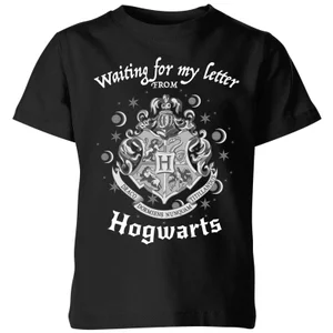 Harry Potter Waiting For My Letter Kinder T-shirt - Zwart