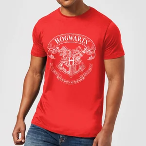 Harry Potter Hogwarts Crest Men's T-Shirt - Red