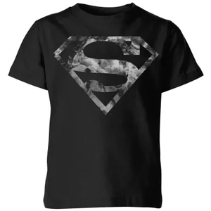 DC Originals Marble Superman Logo Kinder T-shirt - Zwart