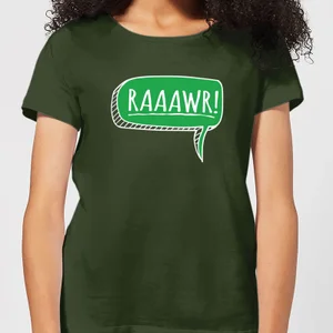 Raaawr Women's T-Shirt - Forest Green
