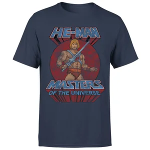 He-Man Distressed Men's T-Shirt - Navy