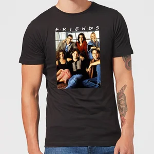 Friends Vintage Character Shot t-shirt - Zwart