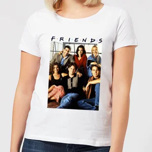 Friends Vintage Character Shot Women's T-Shirt - White