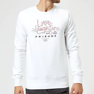 Friends Love Laughter Sweatshirt - White
