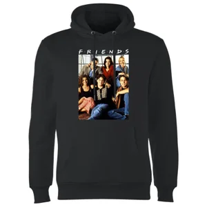 Friends Vintage Character Shot Hoodie - Schwarz