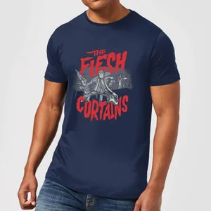 Rick and Morty The Flesh Curtains T-shirt - Navy