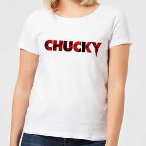 Chucky  Logo  Damen T-Shirt - Weiß