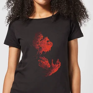 Universal Monsters The Wolfman Illustrated Women's T-Shirt - Black
