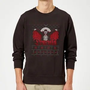 Universal Monsters Dracula Weihnachtspullover – Schwarz
