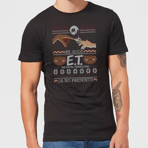 E.T. the Extra-Terrestrial Be Good or No Presents Men's T-Shirt - Black