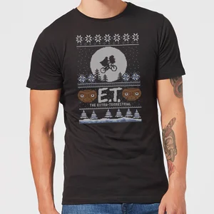 E.T. the Extra-Terrestrial Christmas Men's T-Shirt - Black