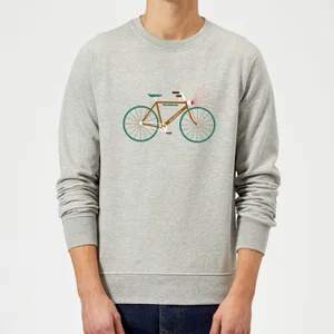Rudolph Bike Christmas Jumper - Grey