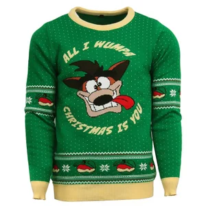 Crash Bandicoot Christmas Jumper - Green