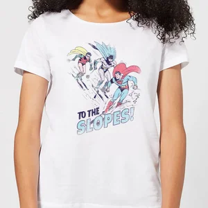 DC To The Slopes! Damen Christmas T-Shirt - Weiß