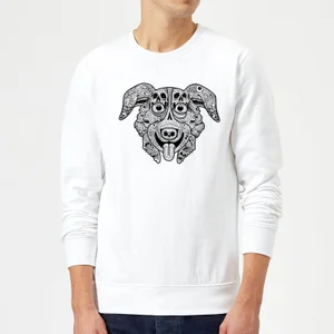 Mr Pickles Pattern Face Sweatshirt - White