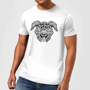 Mr Pickles Pattern Face Men's T-Shirt - White