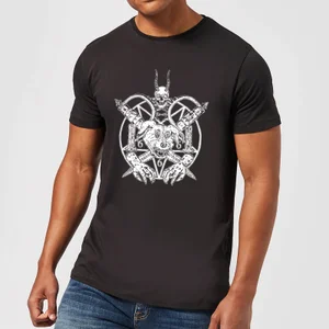 Mr Pickles Pentogram Drawn Dog Head Men's T-Shirt - Black