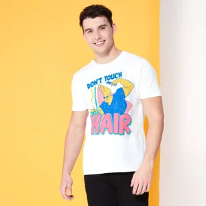 Cartoon Network Spin-Off Johnny Bravo Don't Touch the Hair t-shirt - Wit