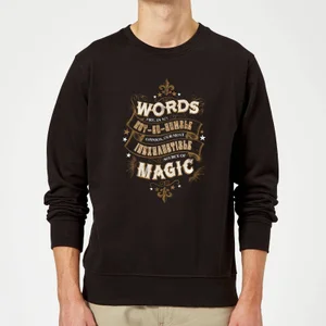 Harry Potter Words Are, In My Not So Humble Opinion trui - Zwart