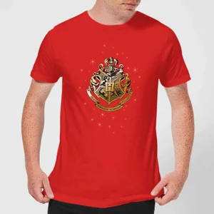 Harry Potter Star Hogwarts Gold Crest t-shirt - Rood