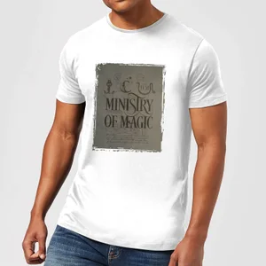 Harry Potter Ministry Of Magic Men's T-Shirt - White