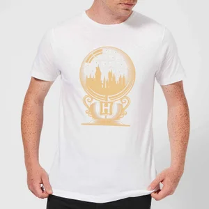 Harry Potter Hogwarts Snowglobe Men's T-Shirt - White