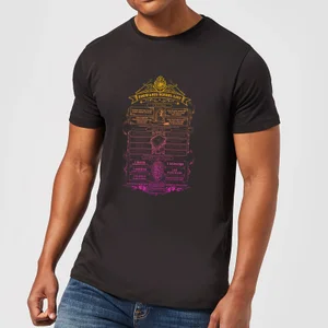 Harry Potter School List Men's T-Shirt - Black