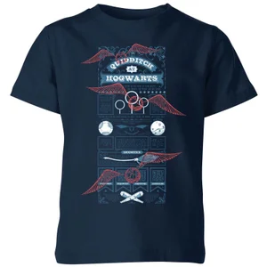 Harry Potter Quidditch At Hogwarts Kids' T-Shirt - Navy