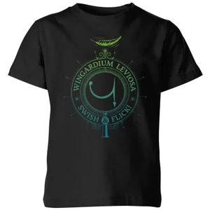 Harry Potter Wingardium Leviosa Kids' T-Shirt - Black