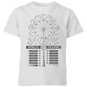 Harry Potter Spells Charms Kids' T-Shirt - Grey