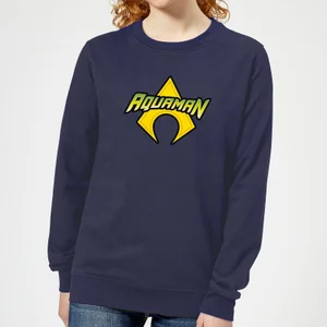 Justice League Aquaman Logo Women's Sweatshirt - Navy