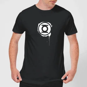 Justice League Graffiti Green Lantern Men's T-Shirt - Black