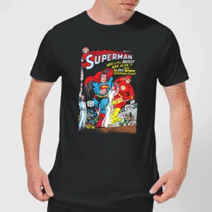 Justice League Who Is The Fastest Man Alive Cover Men's T-Shirt - Black