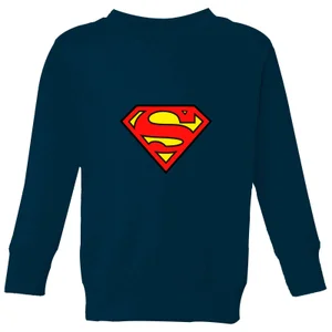 Justice League Superman Logo Kids' Sweatshirt - Navy