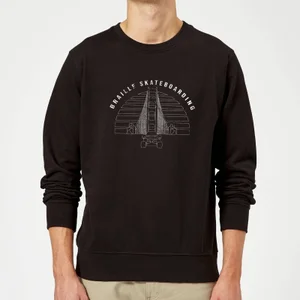 Braille Skateboarding Limited Edition Bridge Sunset Sweatshirt - Black