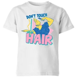 Cartoon Network Spin-Off Johnny Bravo Don't Touch The Hair kinder t-shirt - Wit