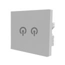 Smart Sensor Energy Egg Twin Light Switch - White
