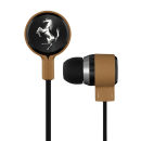 Auriculares con Micro y 3 Botones Ferrari T150i Cavallino Heritage - Bronceado