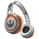 SMS Audio by 50 Cent Street Wired Headphones Includes Passive Noise Cancellation - Star Wars Edition - Rebel Alliance - Brown
