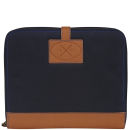 Ted Baker Waxed Filipo Waxed Canvas Small iPad Case - Navy