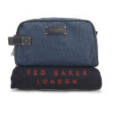 Ted Baker Getwash Wash Bag and Towel Set - Navy